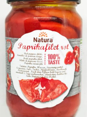 Natura Red Paprika Fitle (Paprikafilet Hot) Jar