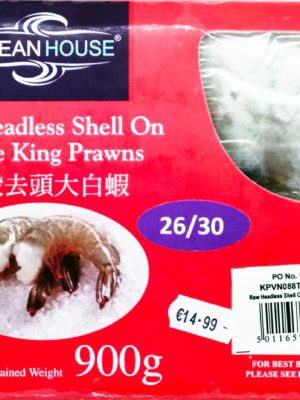 Ocean House Frozen Raw Headless Shell 900g