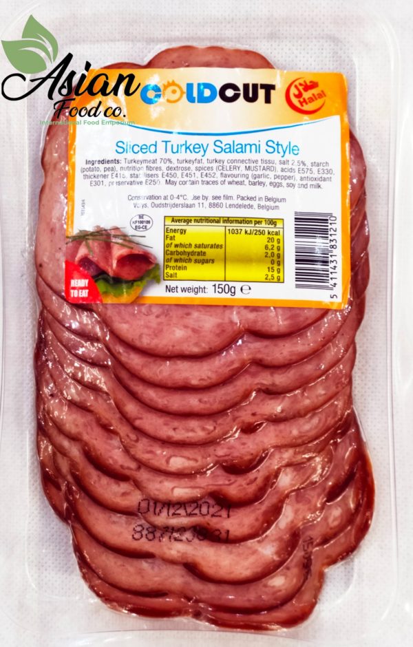 Coldcut Sliced Turkey Salami Style 150g